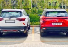 अगस्त 2020 में मिड-साइज़ SUV सेगमेंट की बिक्री में हुई 65% की वृद्धि 2020 Hyundai Creta vs Kia Seltos4