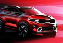 डेब्यू से पहले Kia Sonet के एक्सटेरियर और इंटीरियर का स्केच हुआ जारी Kia Sonet Exterior-4