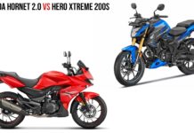 Honda Hornet 2.0 vs Hero Xtreme 200S