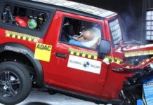 New Mahindra Thar Global NCAP Crash Tests Scores Four