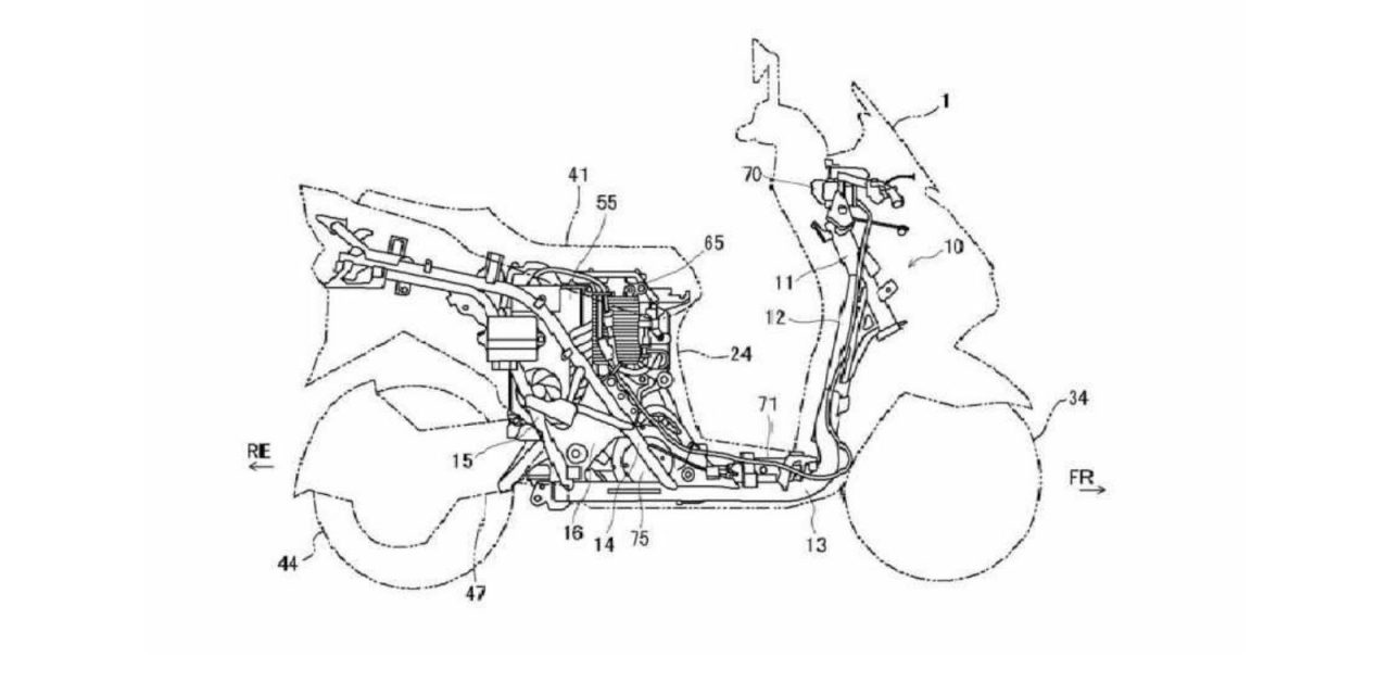 Suzuki Burgman Electric Scooter Patent Images