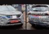 tata safari facelift spied