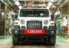 mahindra thar 1 lakh production