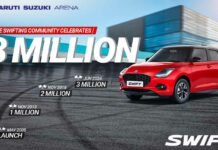 मारुति सुजुकी स्विफ्ट ने बनाया नया रिकॉर्ड, बनी 30 लाख लोगों की पसंद swift 3 million sales