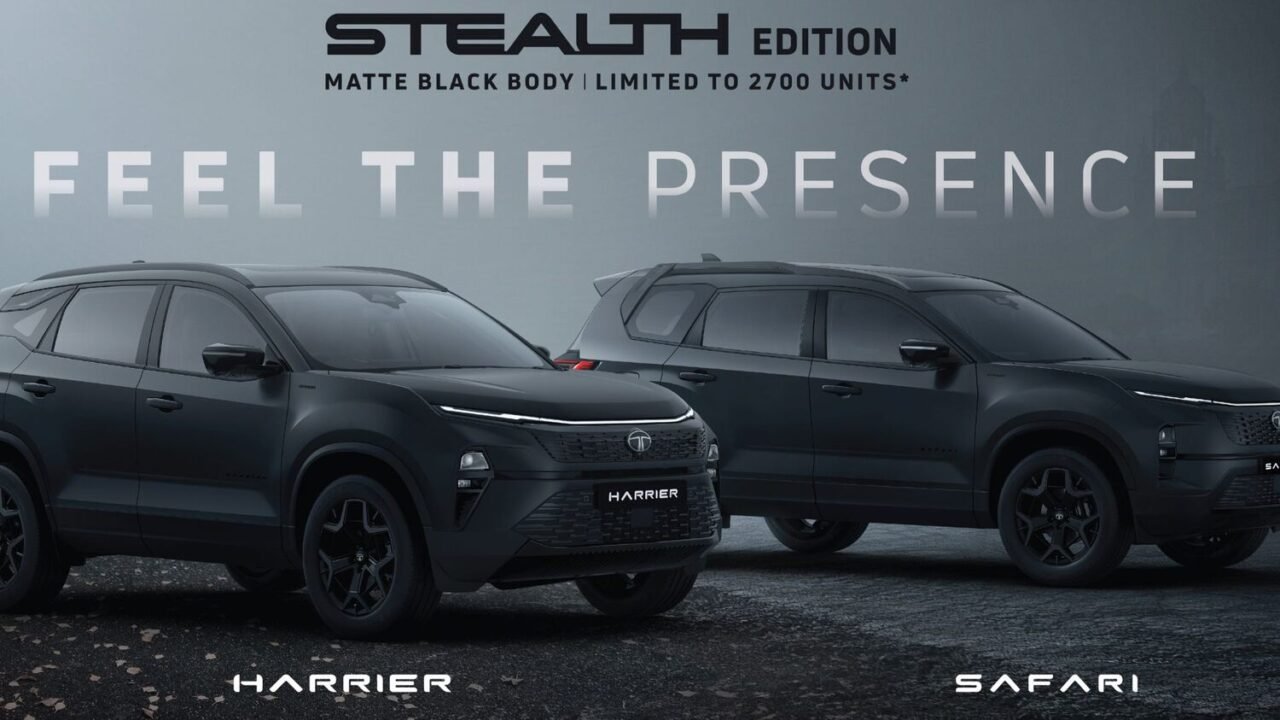 Tata Safari & Harrier Stealth Edition1