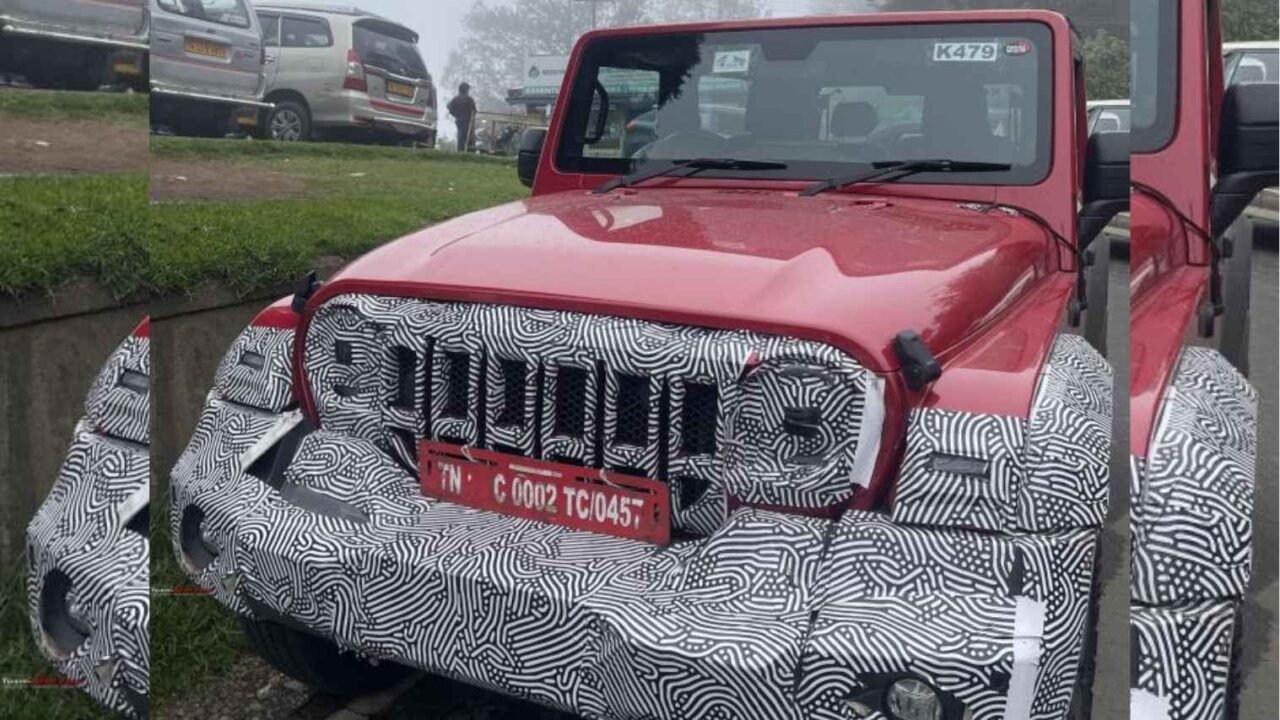 Mahindra 3-door thar facelift