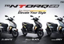 TVS NTORQ 125 के Disc और Race Edition नए कलर और ग्राफिक्स के साथ हुए अपडेट TVS Ntorq 125 (1)