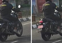 Triumph-Bonneville-400-Spied