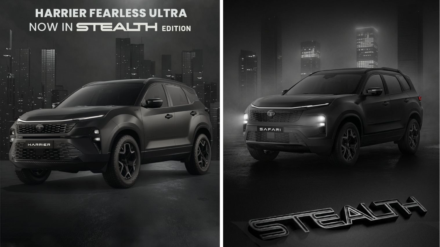 Tata Harrier & Safari Stealth Edition
